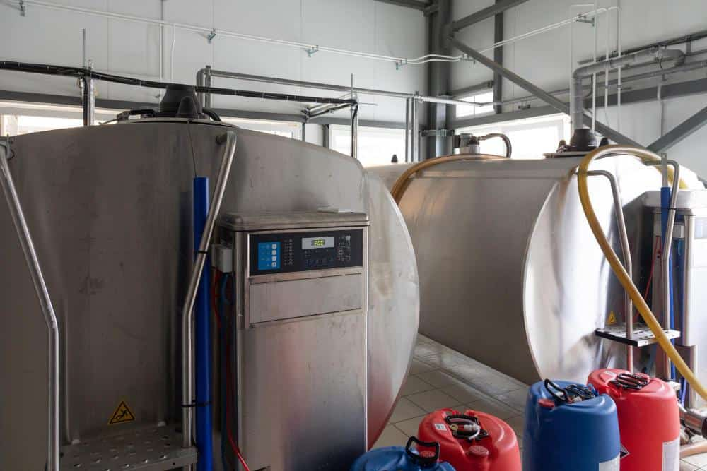 Dairy milk processing and bulk cooling facility at NK Dairy