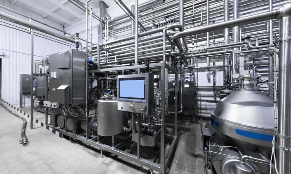 Automated dairy crate conveyor and milk processing lines - NK Dairy Equipments