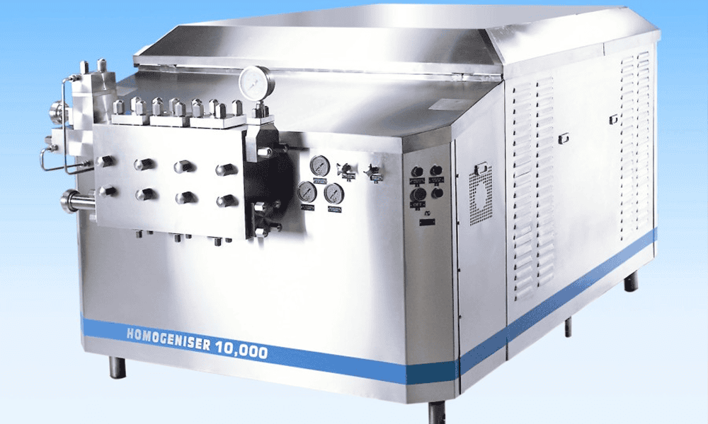 Stainless steel milk homogenizer for dairy processing industries - NK Dairy Equipments