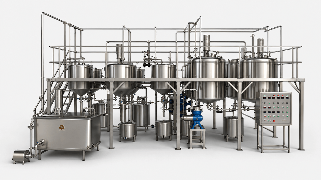 Dairy Chilling Plant Skid Unit by NK Dairy Equipments