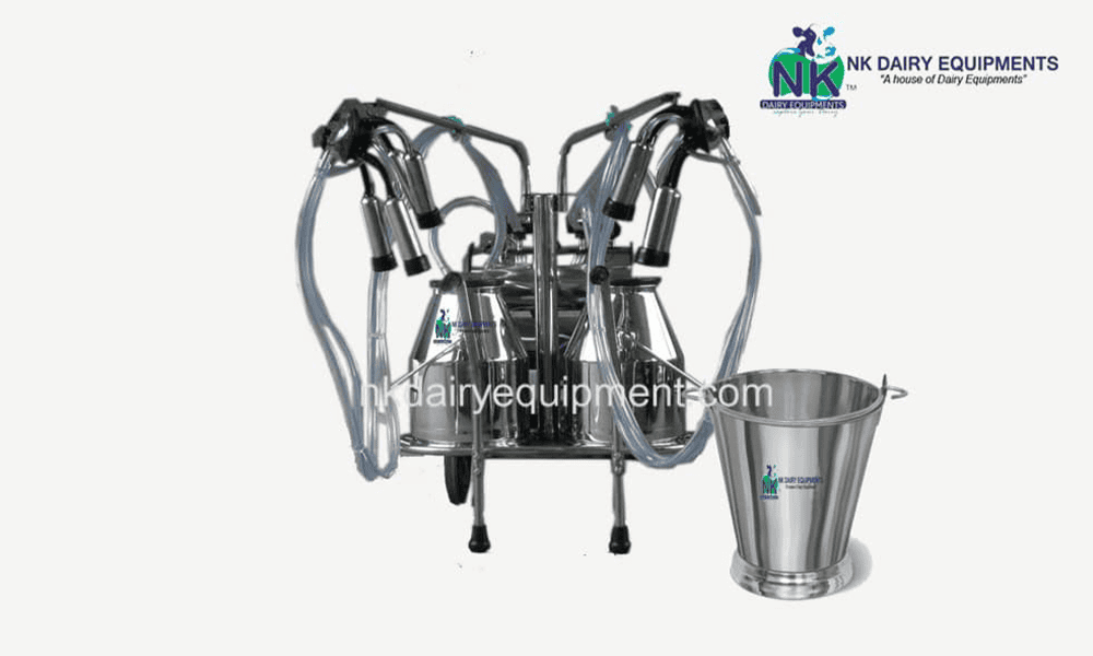 Mobile Milking Machine Trolley - NK Dairy Equipments