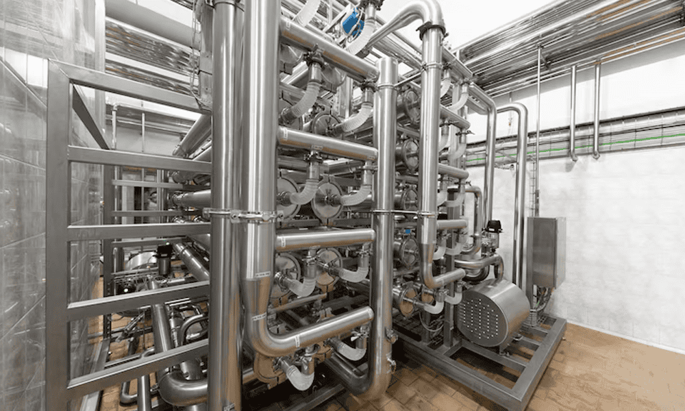 Industrial UHT Tubular Sterilizer Plant Machinery by NK Dairy Equipments