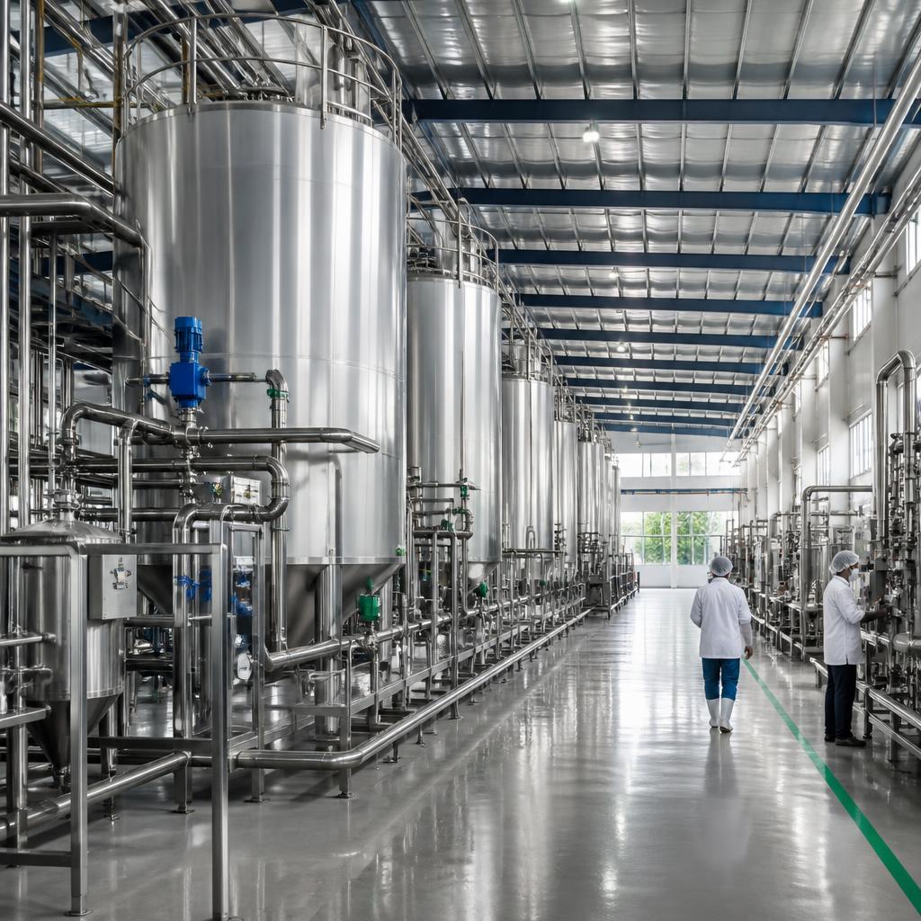 Stainless Steel Industrial Dairy Plant